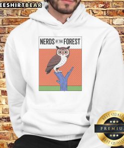 Cozy Top Owl Nerds of the Forest Hoodie featuring a whimsical owl design, perfect for nature lovers and cozy wear.