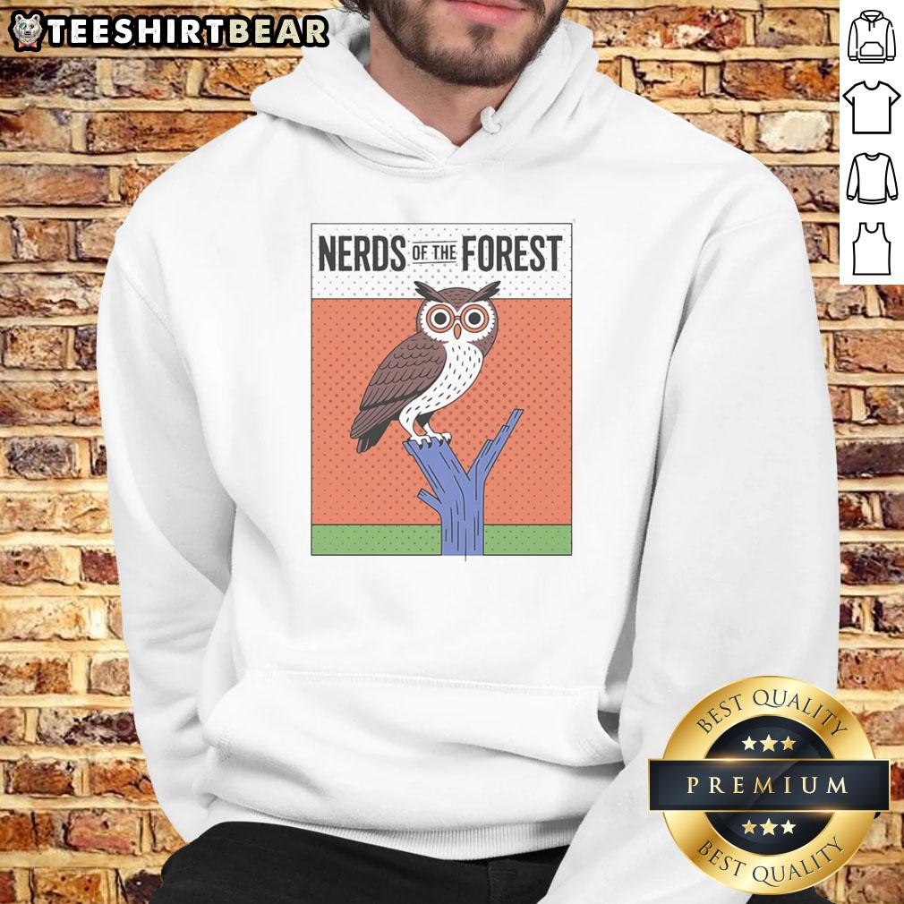 Top Owl Nerds Of The Forest Hoodie Cozy Top Owl Nerds of the Forest Hoodie featuring a whimsical owl design, perfect for nature lovers and cozy wear.