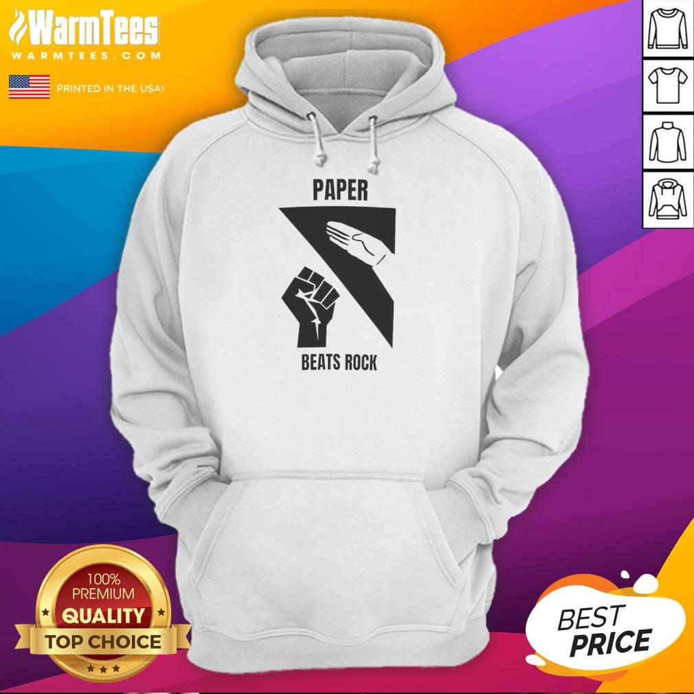 Top Paper Beats Rock Hoodie Top Paper Beats Rock Hoodie featuring a playful graphic design, perfect for casual wear and game enthusiasts.