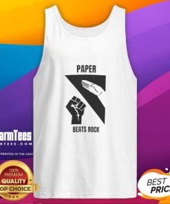 Stylish Top Paper Beats Rock tank top featuring a fun graphic design, perfect for casual outfits and music lovers.