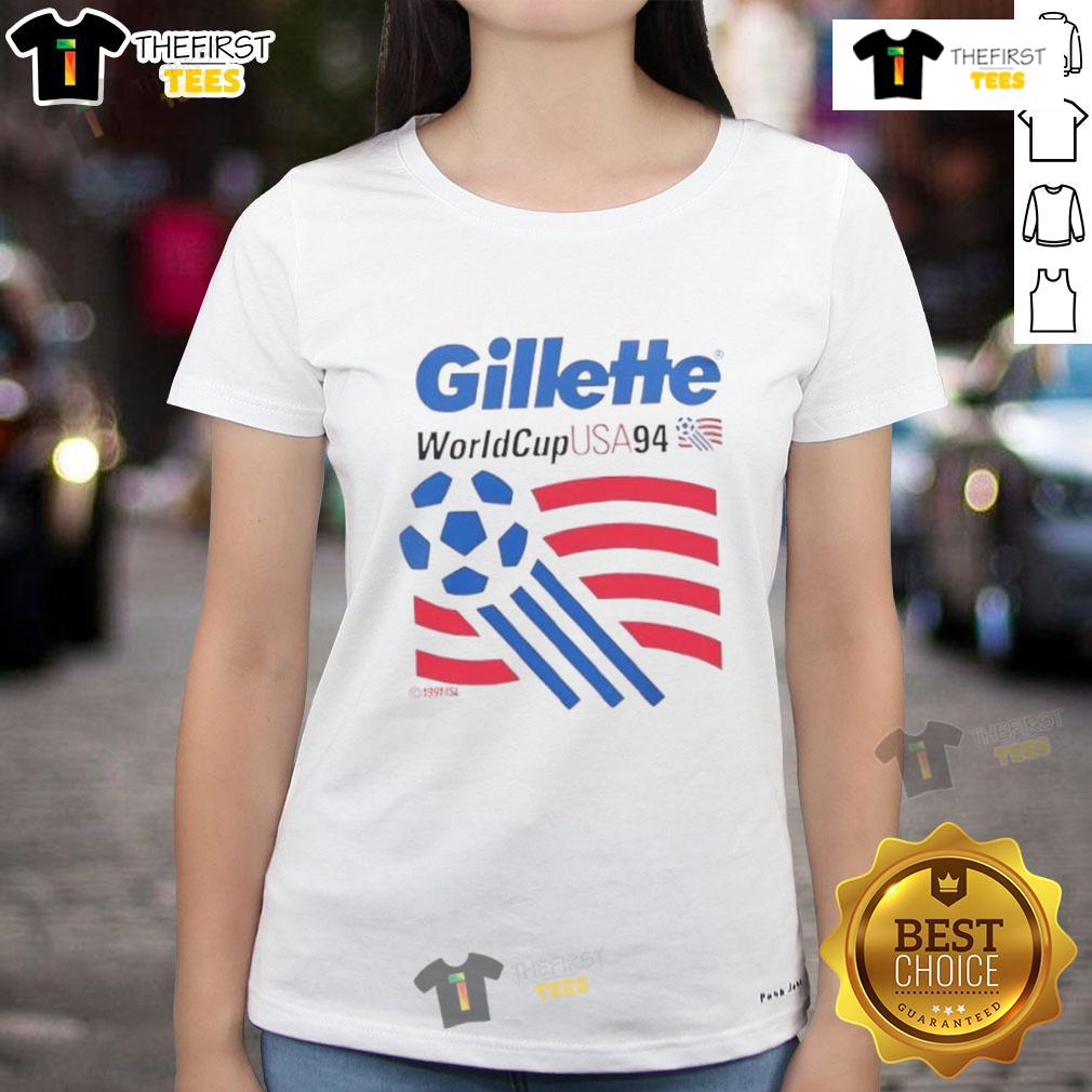 Top Patriots Gillette World Cup Usa 94 Ladies Tee Top Patriots Gillette World Cup USA '94 Ladies Tee featuring vibrant graphics and a stylish design for fans.