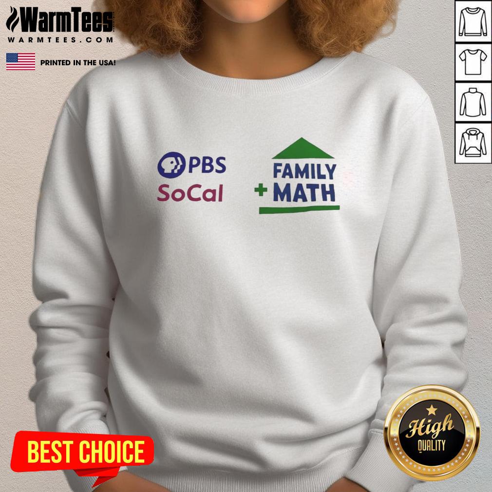 Top Pbs Socal Family Math Sweatshirt Cozy Top PBS SoCal Family Math Sweatshirt in vibrant colors, perfect for family learning and cozy nights in.