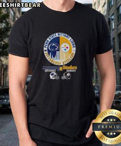 Top Penn State vs Steelers t-shirt showcasing Pennsylvania pride with bold graphics and colors celebrating both teams.