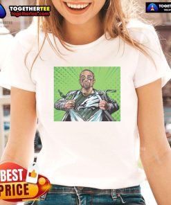 Top-Philadelphia-Eagles-Football-Jalen-Hurts-Is-The-Quiet-Superman-Comic-Style-Ladies-Tee