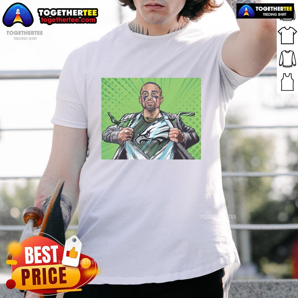 Top Philadelphia Eagles Football Jalen Hurts Is The Quiet Superman Comic Style T-Shirt Top Philadelphia Eagles Football Jalen Hurts Is The Quiet Superman Comic Style T-Shirt
