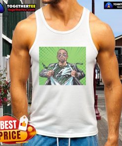 Top-Philadelphia-Eagles-Football-Jalen-Hurts-Is-The-Quiet-Superman-Comic-Style-Tank-Top