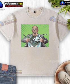 Top-Philadelphia-Eagles-Football-Jalen-Hurts-Is-The-Quiet-Superman-Comic-Style-Washed-T-Shirt
