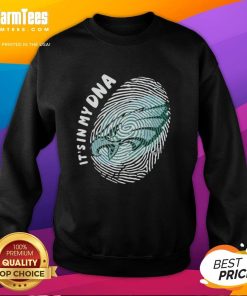 Top Philadelphia Eagles 'It's In My DNA' sweatshirt featuring team colors and logo, perfect for fans and casual wear.