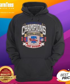 Top Philadelphia Phillies Baseball 2025 MLB East Division Champions hoodie in red, celebrating the team's victory.
