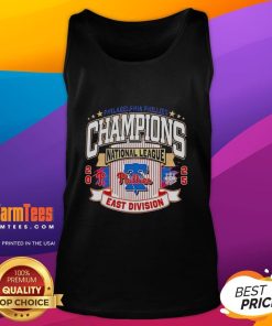 Top Philadelphia Phillies Baseball 2025 MLB East Division Champions tank top featuring team logo and vibrant colors.