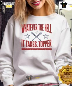 Cozy Top Philadelphia Phillies Baseball 'Whatever It Takes' Topper Sweatshirt in red, perfect for fans and game days.