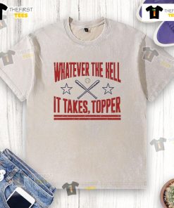 Alt Text: Top Philadelphia Phillies Baseball 'Whatever It Takes' T-Shirt in a washed design, perfect for fans and casual wear.