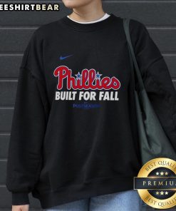 Top Philadelphia Phillies Built for Fall 2025 MLB Postseason Nike logo sweatshirt in stylish design and team colors.