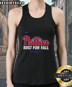 Top Philadelphia Phillies tank top for Fall 2025 MLB postseason featuring Nike logo, perfect for fan apparel.