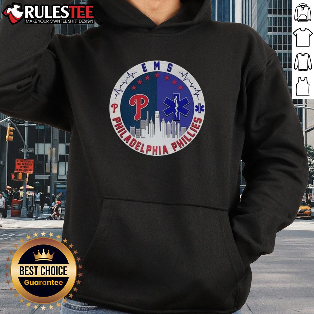 Top Philadelphia Phillies Ems City Skiline Hoodie Top Philadelphia Phillies EMS City Skyline Hoodie featuring team colors and design, perfect for fans and city lovers.