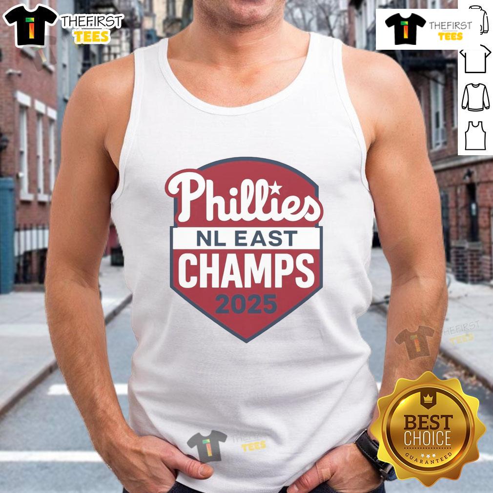Top Philadelphia Phillies Nl East Champs 2025 Logo Tank Top Top Philadelphia Phillies NL East Champs 2025 logo tank top featuring bold team colors and stylish design.