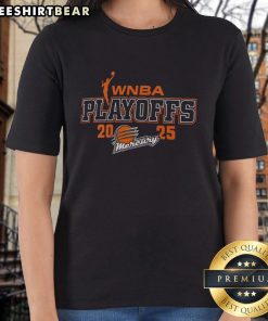 Top Phoenix Mercury 2025 WNBA Playoffs Logo on a stylish ladies tee, perfect for fans and supporters.