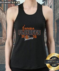 Alt Text: Stylish tank top featuring the Top Phoenix Mercury 2025 WNBA Playoffs logo, perfect for fans and sports enthusiasts.