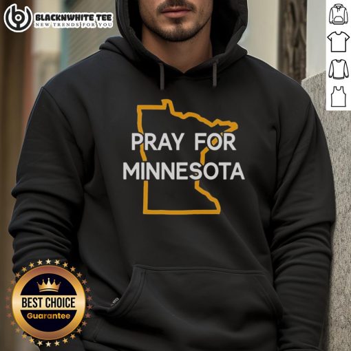 Top Pray for Minnesota State Outline Hoodie featuring a stylish design celebrating Minnesota pride and unity.