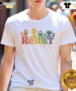 Top Public Broadcasting Protest PBS Resist T-Shirt featuring bold graphics promoting public media activism.