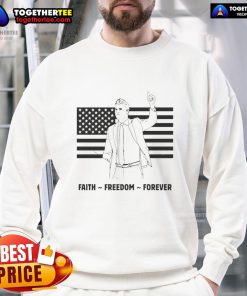 Top R.I.P. Charlie Kirk Freedom Is Not Free flag sweatshirt featuring bold graphics and a comfortable fit for casual wear.