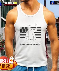 Top R.I.P. Charlie Kirk Freedom Is Not Free flag tank top featuring bold design and patriotic colors for freedom lovers.