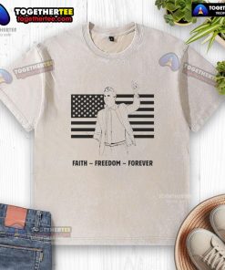 Top R.I.P. Charlie Kirk Freedom Is Not Free flag washed t-shirt showcasing a bold design for patriotic apparel enthusiasts.