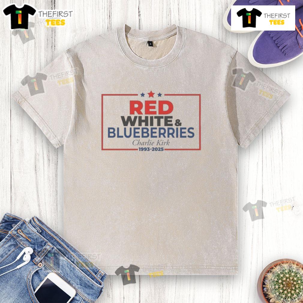 Top Red White & Blueberries Charlie Kirk 1993-2025 Memorial Freedom Washed T-Shirt Top Red White Blueberries Charlie Kirk 1993-2025 Memorial Freedom Washed T-Shirt showcasing patriotic design and vibrant colors.