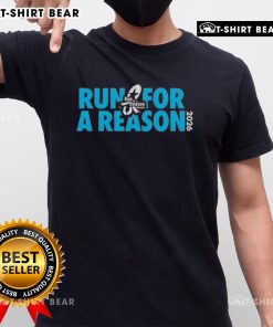 Alt Text: Top Run For A Reason Houston 2026 T-Shirt featuring vibrant design and event logo for charity runners.