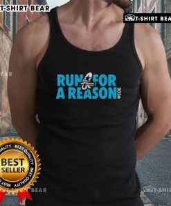 Top Run For A Reason Houston 2026 tank top featuring vibrant colors and a motivational design for runners.