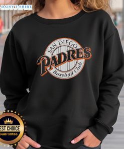 Cozy sweatshirt featuring the Top San Diego Padres Baseball Club logo, perfect for fans of the team.