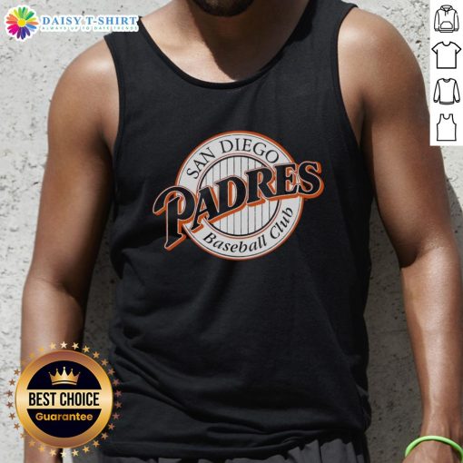 Top San Diego Padres Baseball Club logo tank top in vibrant colors, perfect for fans and summer sportswear.