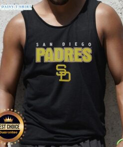 Top San Diego Padres throwback tank top featuring retro team colors and logo, perfect for baseball fans.