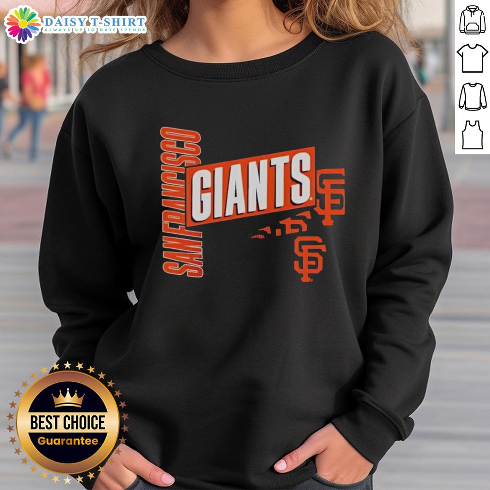 Top San Francisco Giants Text Design Sweatshirt Stylish Top San Francisco Giants text design sweatshirt in black, perfect for fans and casual wear.