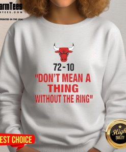 Top Scottie Pippen Don't Mean a Thing Within the Ring sweatshirt featuring bold graphics and a stylish design.