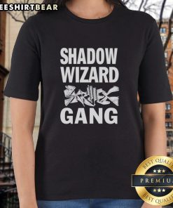 Top Shadow Wizard Skrillex Gang Ladies Tee featuring vibrant graphics and a stylish design for fans of Skrillex.