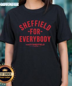 Top Sheffield for Everybody Mary Sheffield Mayor Ladies Tee showcasing vibrant design and local pride in Sheffield.