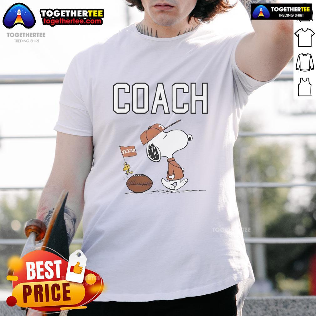 Top Snoopy Coach Texas Longhorns Football T Shirt Top Snoopy Coach Texas Longhorns Football T-Shirt