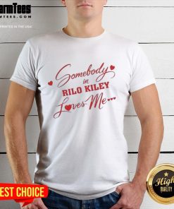 Top Somebody In Rilo Kiley Loves Me T-Shirt featuring a vibrant design and soft fabric, perfect for fans of the band.