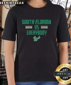 Alt Text: Top South Florida Bulls USF South Florida vs. Everybody ladies tee showcasing team spirit and stylish design.