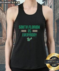 Top South Florida Bulls USF tank top featuring 'South Florida vs. Everybody' graphic design for fans and supporters.