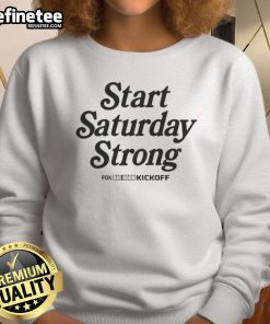 Top Start Saturday Strong Big Noon Kickoff Giveaway 2025 sweatshirt featuring bold graphics and vibrant colors.