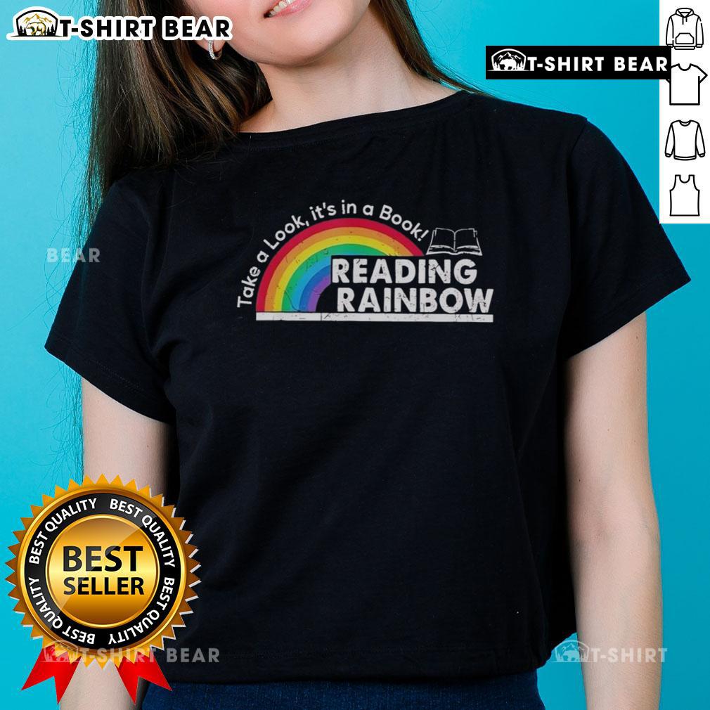Top Take A Look It'S In A Book Retro Reading Book Lover Ladies Tee Retro reading book lover ladies tee featuring 'Take a Look, It's in a Book' design, perfect for book enthusiasts.