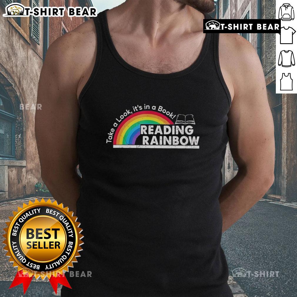 Top Take A Look It'S In A Book Retro Reading Book Lover Tank Top Retro reading tank top featuring Top Take A Look It's In A Book design, perfect for book lovers and literary enthusiasts.