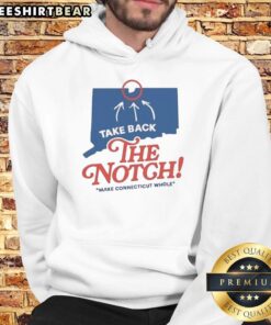 Top Take Back The Notch Make Connecticut Whole Hoodie in stylish design, perfect for showing state pride and comfort.