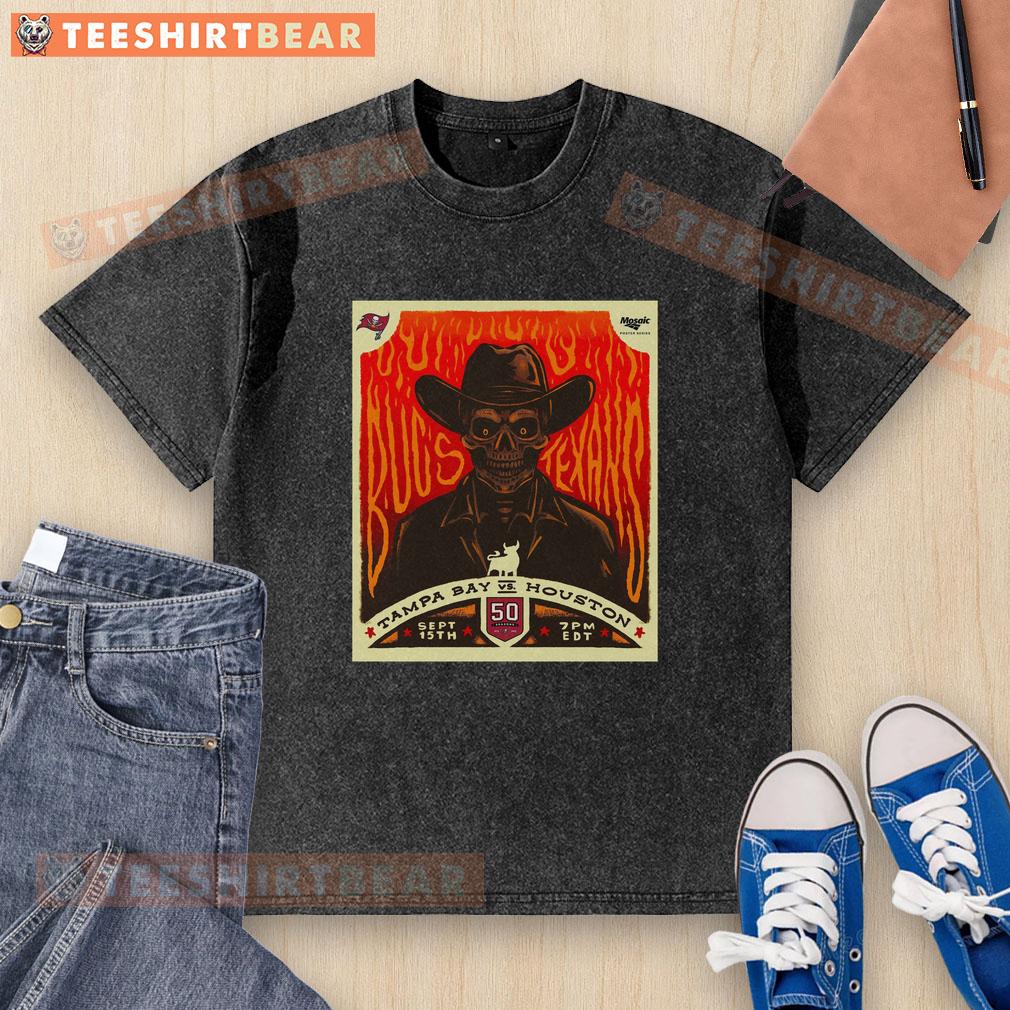 Top Tampa Bay Buccaneers Vs Houston Texans Nfl 2025 Gameday Washed T Shirt Top Tampa Bay Buccaneers vs Houston Texans NFL 2025 gameday washed t-shirt featuring team logos and vibrant colors.