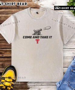 Top Texas Tech Red Raiders football 'Come and Take It' tortilla washed t-shirt showcasing team spirit and style.