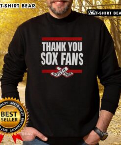 Top Thank You Sox Fans South Side Sweatshirt featuring team colors and logo, perfect for Chicago White Sox supporters.