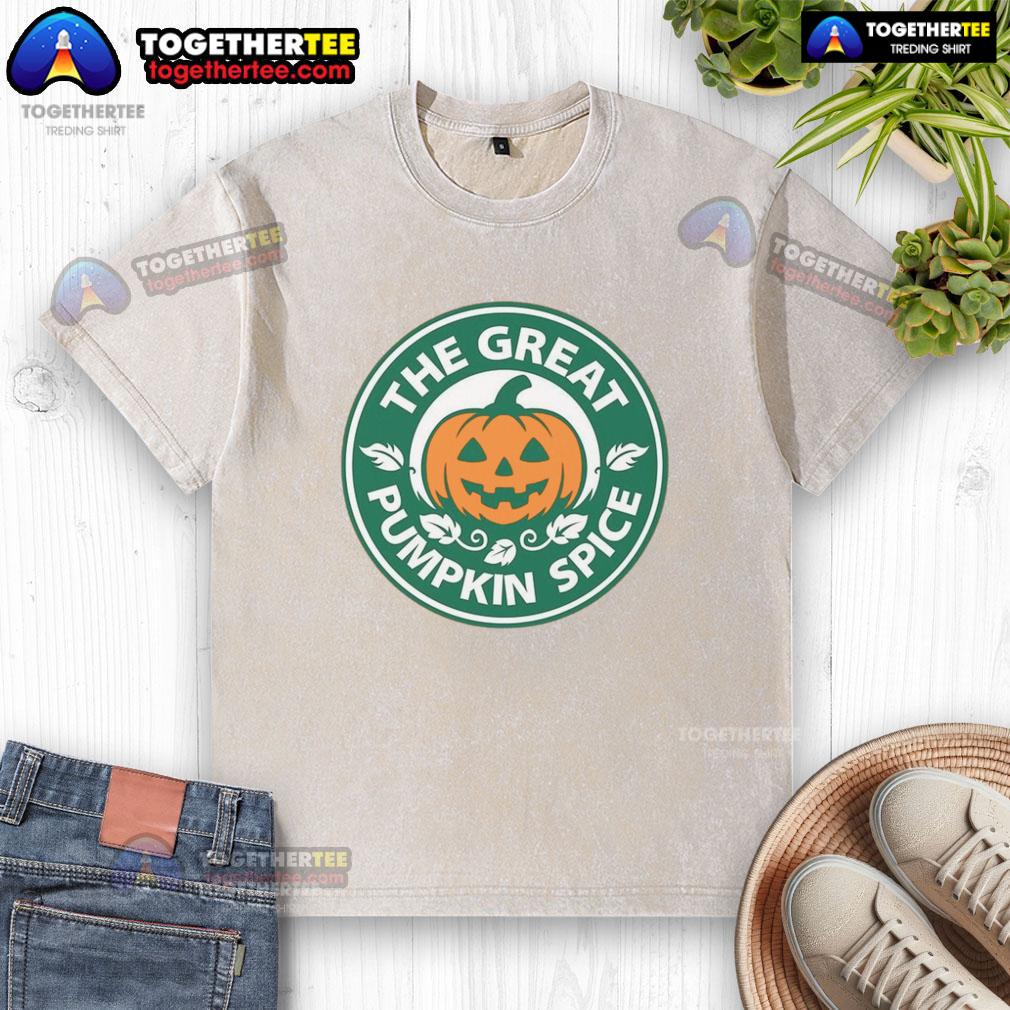 Top The Great Pumpkin Spice Washed T Shirt Top The Great Pumpkin Spice washed t-shirt featuring a festive pumpkin design, perfect for fall fashion enthusiasts.