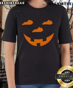 Top-The-Jack-O-Kentucky-Halloween-Ladies-Tee featuring a spooky design perfect for festive Halloween celebrations.